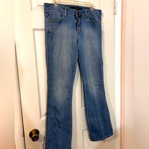 Calvin Klein low rise jeans lean boot cut size 31/12 cool hip pockets